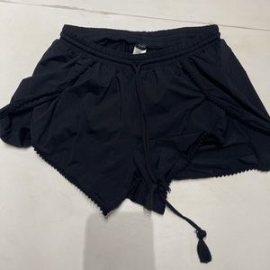 Zingers Black Beach Tassel Shorts